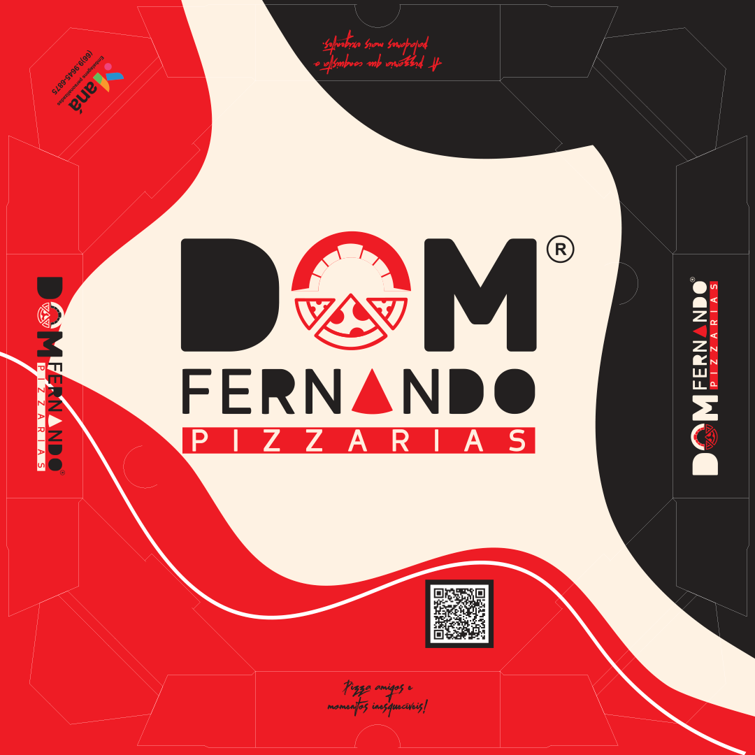 Layout de embalagem personalizada — Dom Fernando Pizzarias